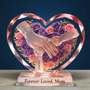 Hand Of Love Acrylic Light Box - Personalized Gifts For Mother's Day 02NAQN150426 - Light Box - GoDuckee