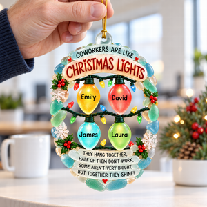 Coworker Christmas Light Ornament - Personalized Gifts For Coworker 04naqn091026