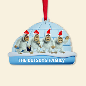 Personalized Yeti Family 04QHTN211123 Ornament - Ornament - GoDuckee