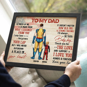 We Love You Dad 05NAHN040523TM Personalized Dad Hero Canvas Poster Print - Poster & Canvas - GoDuckee