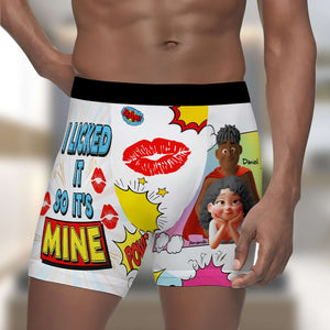 Spicy Couple Men's Boxers - Personalized Gifts For Him 04TGLU240625 - Boxer Briefs - GoDuckee