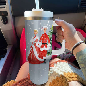 Romantic Couple, Personalized Tumbler With Handle, Christmas Gifts, Gifts For Him, Gifts For Her, Unique Xmas Gifts, 07acqn171023 - Tumbler Cup - GoDuckee