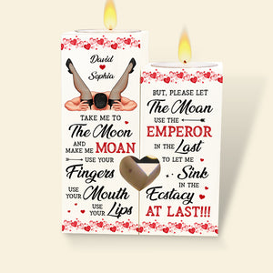 Personalized Gifts For Couple Candle Holder 04HUDT050624 - Candle Holder - GoDuckee