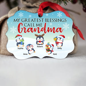 My Greatest Blessings Call Me Grandma -Personalized Medallion Acrylic Ornament-03pgqn170823 - Ornament - GoDuckee