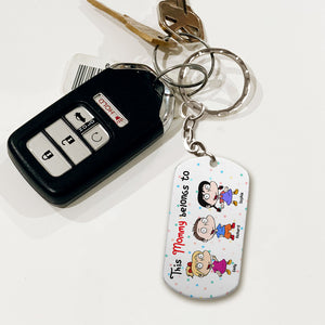 Personalized Gifts For Mom Stainless Steel Keychain This Mommy Belongs To PW-06kaqn150124 - Keychains - GoDuckee