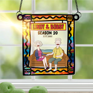 Personalized Anniversary Gift For Couple Window Hanging Suncatcher Ornament 01OHLU280225PA - Ornament - GoDuckee
