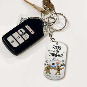 Bigfoot 04qhhn041223, Personalized Stainless Steel Keychain - Keychains - GoDuckee