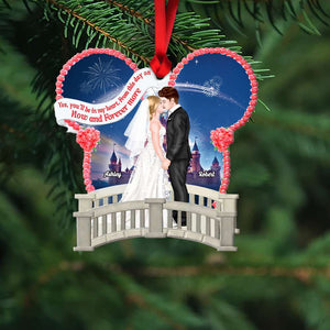 Yes, You'll Be In My Heart, Couple Gift, Personalized Acrylic Ornament, Couple Kissing Ornament, Christmas Gift 03OHHN111023PA - Ornament - GoDuckee