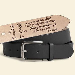 Personalized Gifts For Him Secret Message Men's Belt 03natn040624 - Belts - GoDuckee