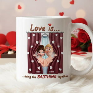 Naughty Couple Coffee Mug - Personalized Gifts For Couples 03totn081225 - Coffee Mug - GoDuckee