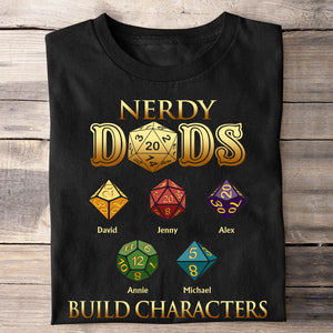Nerdy Dads, Gift For Dad, Personalized Shirt, Dad And Kids Shirt, Father's Day Gift 01DNHN170523 - Shirts - GoDuckee