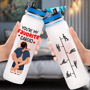 Naughty Couple Tracker Bottle - Personalized Gifts For Couple 03toqn070525hg - Water Bottles - GoDuckee