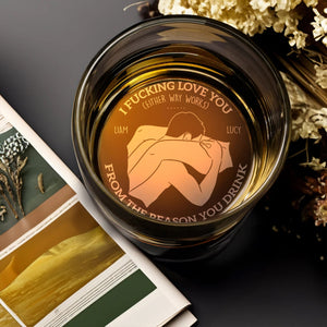 Personalized Gifts For Couple Engraved Whiskey Glass 02ohpu310524 - Drinkware - GoDuckee