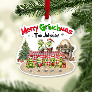 Merry Christmas, Personalized Family Ornament, PW-01HTTN090923, Christmas Gift - Ornament - GoDuckee