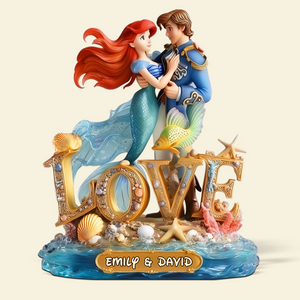 Undersea Couple Plaque - Personalized Gifts For Couple 01tgpu070525 - Shaped Plaques - GoDuckee