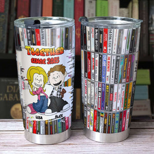 Personalized Gifts For Couple Hiphop Lover Tapes Cassette Tumbler 05XQMH220125HG - Tumbler Cup - GoDuckee