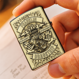 Drag Racing Engine Lighter - Personalized Gift For Hot Rod Lovers 05OHLU070825 - Lighter - GoDuckee