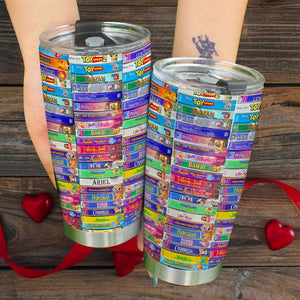 Personalized Gift For Movie Lovers Tumbler Video Tape Collection 02OHLU220125 - Tumbler Cup - GoDuckee