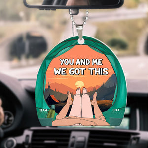 Personalized Gifts For Couple Car Ornament 02OHMH170624 - Ornament - GoDuckee