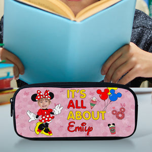 Custom Photo Gifts For Kid, Cute Mouse Pencil Case 02PGDC150724 - Pencil Case - GoDuckee