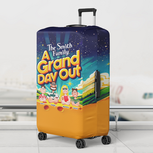 Personalized Gifts For Family Luggage Cover, A Grand Day Out 01tgpu200125pa - Luggage Covers - GoDuckee