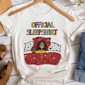 Personalized Gifts For Mom Dog Lover Shirt Official Sleepshirt 02XQMH210125PA - Shirts - GoDuckee