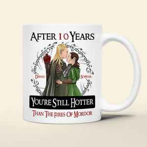 Personalized Gifts For Couple Coffee Mug You're Still Hotter 02HUDT250225TM - Coffee Mug - GoDuckee