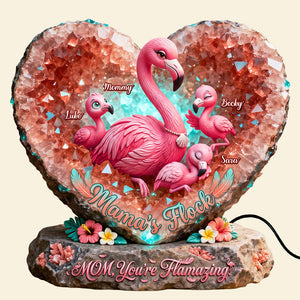 Flamingo Mama Light Box - Personalized Gifts For Mothers 02hudt130426 - Light Box - GoDuckee