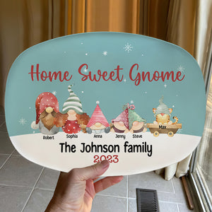 Happy Family, Life Is Better With Grandkids, Personalized Resin Plate, Gifts For Family, Unique Christmas Gifts, Xmas Home Decor - Resin Plate - GoDuckee
