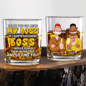 Personalized Funny Gifts For Boss Whiskey Glass 05tgtn120225pa - Whiskey Glass - GoDuckee