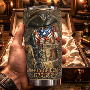 Born For Liberty 20oz Tumbler - Personalized Anniversary Gift For Patriots 02TYLU030326 - Tumbler Cup - GoDuckee