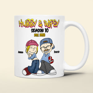 Personalized Gifts For Couple Coffee Mug 01totn070125hg Hubby And Wifey - Coffee Mug - GoDuckee