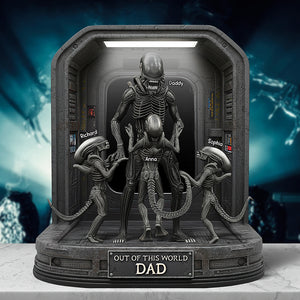 Personalized Gifts For Dad Acrylic Plaque, Alien Dad 03QHQN130525 - Shaped Plaques - GoDuckee