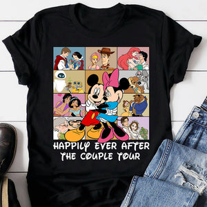 The Couple Tour, Couple Gift, Personalized Shirt, Cartoon Couple Shirt 07ACQN281223 - Shirts - GoDuckee