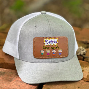 Personalized Gifts For Dad Leather Patch Hat 01naqn170524hh Father's Day - Caps - GoDuckee