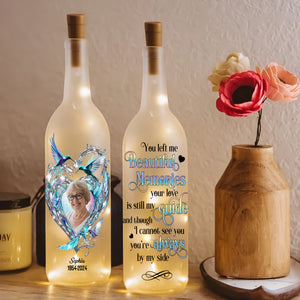 Personalized Memorial Custom Photo Gifts Bottle Lamp, You're Always By My Side 03TGLU240225 - Bottle Lamp - GoDuckee