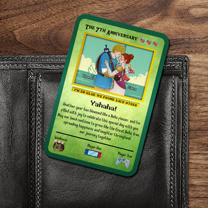 Personalized Gifts For Couple Love Game Aluminum Wallet Card Valentine 03XQQN051224HG - Wallet Card - GoDuckee