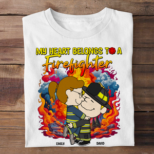 Personalized Gifts For Firefighter Couple Shirt 04xqpu220125hg - Shirts - GoDuckee