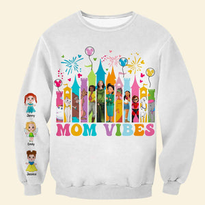 Personalized Gifts For Mom Shirt Mom Vibes 02NADT120325HA - AOP Products - GoDuckee
