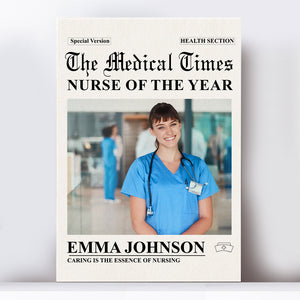 Personalized Gifts For Nurse Canvas Newspaper 06TGLU161224 - Poster & Canvas - GoDuckee