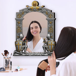 Armor & Prayer Wall Hanging Mirror Personalized Gifts For Christian 03HUDT260725 - Mirror - GoDuckee