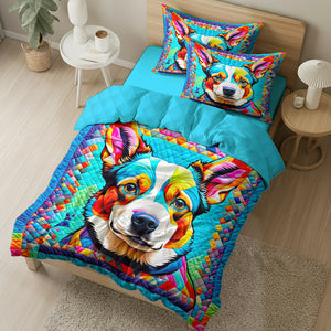 Corgi Quilt Bed Set Gifts For Dog Lovers 03HUDT200125 - Blanket - GoDuckee