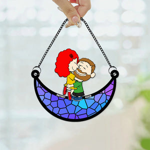 Personalized Gifts For Couple Suncatcher Ornament 05ACDT200125HG - Ornament - GoDuckee