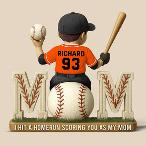 Baseball Mom Acrylic Plaque Gifts For Mom 04TGQN180425 - Shaped Plaques - GoDuckee