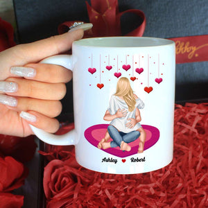 My Wife Is Hotter Than My Coffee, Personalized White Mug, Gift For Couple 01TOHN251123HH - Coffee Mug - GoDuckee