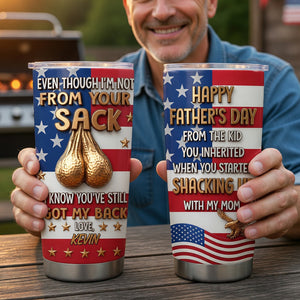 USA Step Dad 20oz Tumbler - Personalized Gifts For Step Dad 07tyqn060526 - Tumbler Cup - GoDuckee