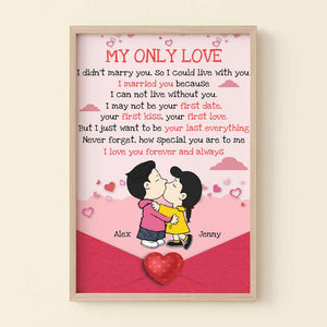 Personalized Gifts For Cartoon Lover Canvas Poster Couple Valentine 04XQMH051224HG - Poster & Canvas - GoDuckee