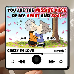 Personalized Gifts For Cartoon Lover Music Fridge Magnet Missing Piece Couple 01XQDT271224HG - Fridge Magnet - GoDuckee