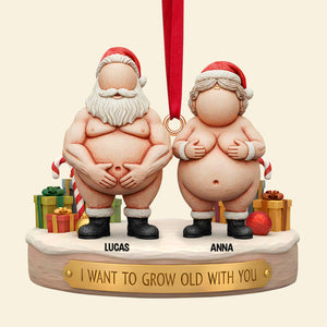 Funny Old Couple Christmas Ornament Personalized Gifts 06ohtn211125 - Ornament - GoDuckee