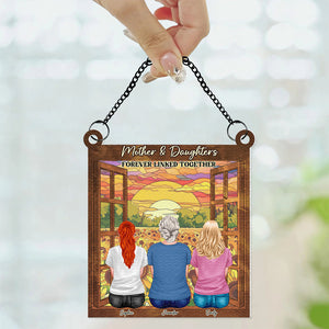 Personalized Gifts For Mom Suncatcher Window Hanging Ornament 06QHQN240224TM Mother's Day - Ornaments - GoDuckee